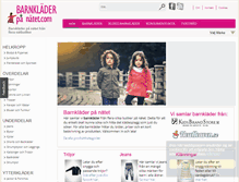 Tablet Screenshot of barnklader-pa-natet.com